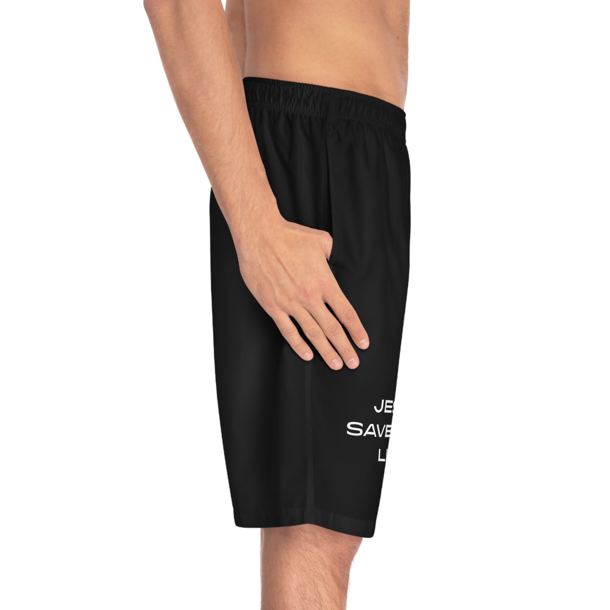 "Jesus Saved My Life" Swim Trunks